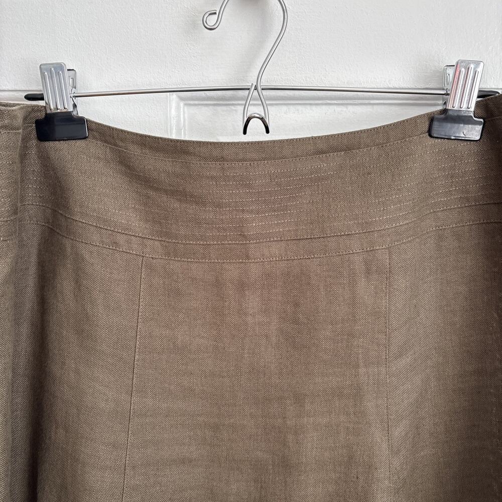 100% Irish Linen Talbots Skirt Coastal Chic Professional Old Money Office | 14 - Picture 3 of 10